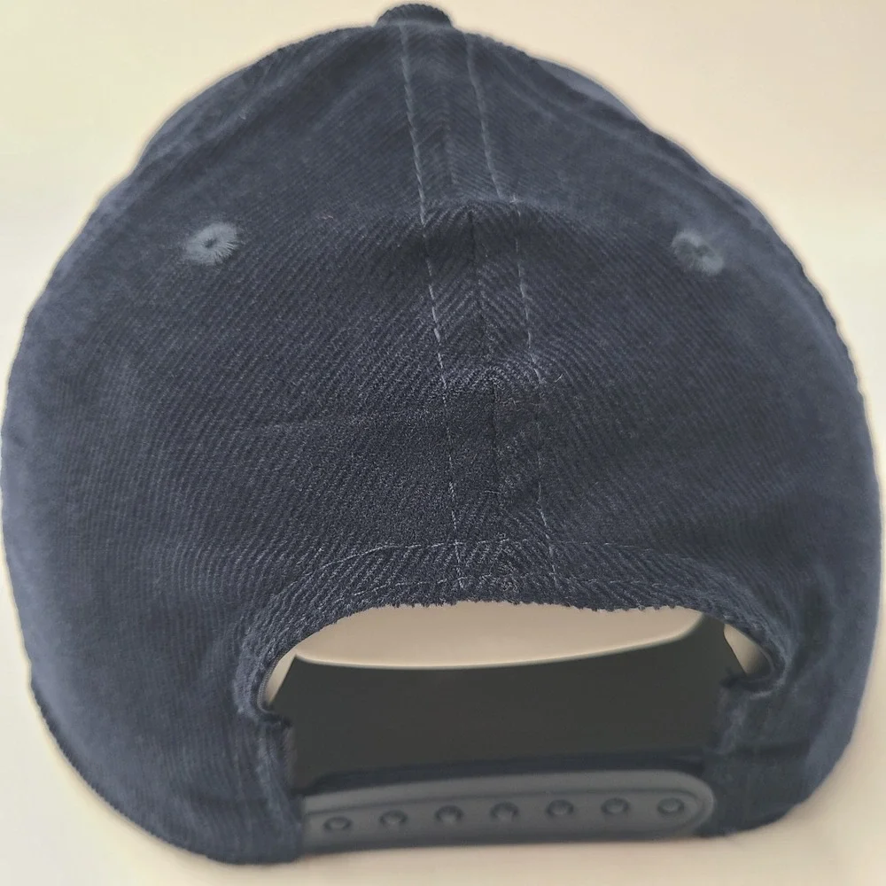 Rockaway Beach Hat Snapback Blue Brown Corduroy Surf Shop New York Patch Men